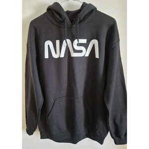 NASA Hyper Space Med Black Hoodie Decals Frt Back